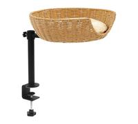 Panier pour chat - Hauteur réglable - Hamac pour chat - Maintient les chatons près de la zone de travail - Table transparente - Chaise longue de fenêtre améliorée - Rotation à 360 ° - Hauteur réglable