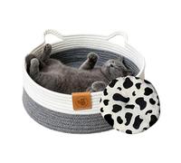 Panier Pour Chat Lavable | Nid Tissé En Corde De Coton | Lits Mignons Pour Chats Et Nid De Sommeil Pour Chiots,Pour Chiot Petits Chiens Animaux Toutes Saisons Intérieur Chambre Salon Dortoir