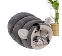 Panier pour Chat Niche Semi-Fermée Confortable en Peluche pour Chien