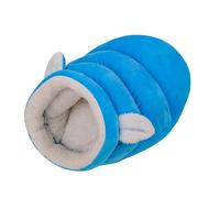 Panier pour Chat Niche Semi-Fermée Confortable en Peluche pour Chien
