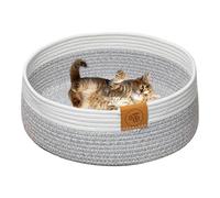 Panier pour chat, panier pour chien - Nid griffoir confortable pour animaux de compagnie - Panier de couchage pour chaton - Tapis à gratter en corde de coton pour l'intérieur