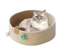 Panier pour Chat | Panier Rond D'intérieur pour Chats De Petite Taille | Maison avec Griffoir pour Repos Canapé Bureau Salon Chambre