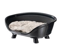 Panier pour chien avec coussin relax Ferplast Throne Noir 61,5x45x26 cm