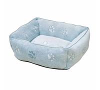 Panier pour chien carré Nobby Pet Classic Paw Gris 60x50x18 cm