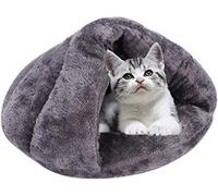 Panier pour Chien Chat Triangle Coussin Douillet Chiot Peluche Lit de Couchage Chat Hiver Automne Dodo Chien Epais Moelleux Couffin Chaton Chaud Maison Intérieur Lit pour Animaux de Compagnie Lavable