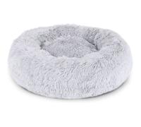 Panier pour chien - Donut - 60 cm - Gris clair - Confort peluche