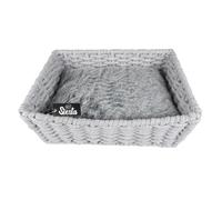 Panier pour chien en corde coton Duvoplus Oyster Gris 45x45x23 cm