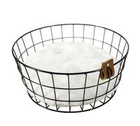 Panier pour chien en métal rond Duvoplus Noir 35x35x17 cm