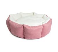 Panier pour chien en velours Duvoplus Hexa Rose 80x80x28 cm