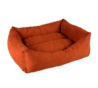 Panier pour chien en velours Duvoplus Hexa Velvet Rouge 80x80x28 cm