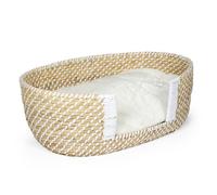 Panier pour chien et chat en osier et coussin Duvoplus - 68x44x24 cm