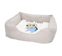 Panier pour Chien et Chat Rembourré - Astro Chiot Chien de Compagnie Dessin Astronaute - Lit Confortable avec Coussin Déhoussable et Lavable Couchage Moelleux Imprimé en France Base Antidérapante