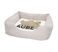 Panier pour Chien et Chat Rembourré - Aube 10 Département Troyes Carte Ancienne France - Lit Confortable avec Coussin Déhoussable et Lavable Couchage Moelleux Imprimé en France Base Antidérapante