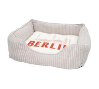 Panier pour Chien et Chat Rembourré - Berlin Minimalist Allemagne Histoire Voyage - Lit Confortable avec Coussin Déhoussable et Lavable Couchage Moelleux Imprimé en France Base Antidérapante