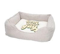 Panier pour Chien et Chat Rembourré - Born This Gay LGBTQ+ Gay Lesbien Arc En Ciel 70's - Lit Confortable avec Coussin Déhoussable et Lavable Couchage Moelleux Imprimé en France Base Antidérapante