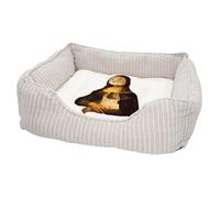 Panier pour Chien et Chat Rembourré - Chat Joconde Collage Art Surréalisme Peinture Sphynx - Lit Confortable avec Coussin Déhoussable et Lavable Couchage Moelleux Imprimé en France Base Antidérapante