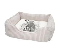Panier pour Chien et Chat Rembourré - Chaton Gratte Ciel Collage Art Surréalisme Japon Manga New York - Lit Confortable avec Coussin Déhoussable et Lavable Couchage Moelleux Imprimé en France Base