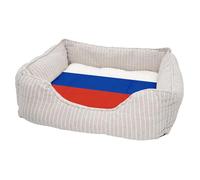Panier pour Chien et Chat Rembourré - Drapeau Russie Football Sport Equipe Nationale - Lit Confortable avec Coussin Déhoussable et Lavable Couchage Moelleux Imprimé en France Base Antidérapante