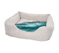 Panier pour Chien et Chat Rembourré - Enorme Vague Mer Ocean Eau Plongee Surf Paradie Hawai - Lit Confortable avec Coussin Déhoussable et Lavable Couchage Moelleux Imprimé en France Base Antidérapante