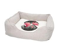Panier pour Chien et Chat Rembourré - Flamand Rose Pyramides Egypte Collage Art Surréalisme - Lit Confortable avec Coussin Déhoussable et Lavable Couchage Moelleux Imprimé en France Base Antidérapante