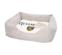 Panier pour Chien et Chat Rembourré - Guyane 973 Département Cayenne Carte Ancienne rare - Lit Confortable avec Coussin Déhoussable et Lavable Couchage Moelleux Imprimé en France Base Antidérapante