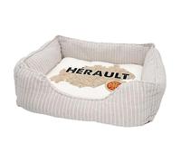 Panier pour Chien et Chat Rembourré - Hérault 34 Département Montpellier Carte Ancienne Occitanie - Lit Confortable avec Coussin Déhoussable et Lavable Couchage Moelleux Imprimé en France Base