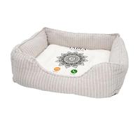 Panier pour Chien et Chat Rembourré - India Is Calling Me Om Mandala Travel - Lit Confortable avec Coussin Déhoussable et Lavable Couchage Moelleux Imprimé en France Base Antidérapante