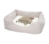 Panier pour Chien et Chat Rembourré - Indre et Loire 37 Departement Tours Carte Ancienne Centre - Lit Confortable avec Coussin Déhoussable Lavable Couchage Moelleux Imprimé en France Base