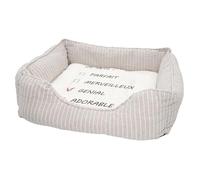 Panier pour Chien et Chat Rembourré - Je suis Génial Cases à Cocher Homme Humour Famille - Lit Confortable avec Coussin Déhoussable et Lavable Couchage Moelleux Imprimé en France Base Antidérapante