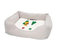 Panier pour Chien et Chat Rembourré - Le Nigeria M'Appelle Drapeau Culture Afrique - Lit Confortable avec Coussin Déhoussable et Lavable Couchage Moelleux Imprimé en France Base Antidérapante