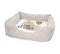 Panier pour Chien et Chat Rembourré - Loir et Cher 41 Departement Blois Carte Ancienne - Lit Confortable avec Coussin Déhoussable Lavable Couchage Moelleux Imprimé en France Base Antidérapante
