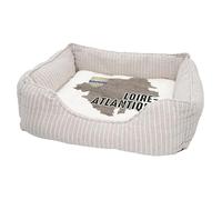 Panier pour Chien et Chat Rembourré - Loire Atlantique 44 Département Nantes Carte Ancienne Rare - Lit Confortable avec Coussin Déhoussable et Lavable Couchage Moelleux Imprimé en France Base