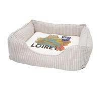 Panier pour Chien et Chat Rembourré - Loiret 45 Departement Orléans Carte Ancienne Centre - Lit Confortable avec Coussin Déhoussable et Lavable Couchage Moelleux Imprimé en France Base Antidérapante