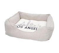 Panier pour Chien et Chat Rembourré - Los Angeles Minimalist Californie Etats Unis Amérique Voyage - Lit Confortable avec Coussin Déhoussable et Lavable Couchage Moelleux Imprimé en France Base