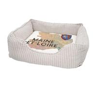 Panier pour Chien et Chat Rembourré - Maine et Loire 49 Departement Angers Carte Ancienne - Lit Confortable avec Coussin Déhoussable Lavable Couchage Moelleux Imprimé en France Base Antidérapante