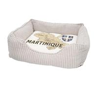 Panier pour Chien et Chat Rembourré - Martinique 972 Departement Fort de France Carte Ancienne Rare - Lit Confortable avec Coussin Déhoussable et Lavable Couchage Moelleux Imprimé en France Base