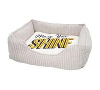 Panier pour Chien et Chat Rembourré - May You Shine Typographie Message Self Love Amour Bien Etre Positive Vibes - Lit Confortable avec Coussin Déhoussable et Lavable Couchage Moelleux Imprimé en