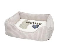 Panier pour Chien et Chat Rembourré - Meuse 55 Departement Bar-le-Duc Carte Ancienne Est France - Lit Confortable avec Coussin Déhoussable et Lavable Couchage Moelleux Imprimé en France Base