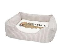 Panier pour Chien et Chat Rembourré - Moselle 57 Departement Metz Carte Ancienne Rare - Lit Confortable avec Coussin Déhoussable et Lavable Couchage Moelleux Imprimé en France Base Antidérapante