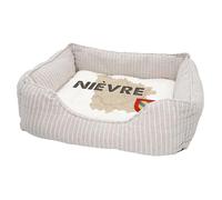 Panier pour Chien et Chat Rembourré - Nièvre 58 Département Nevers Carte Ancienne Rare - Lit Confortable avec Coussin Déhoussable et Lavable Couchage Moelleux Imprimé en France Base Antidérapante