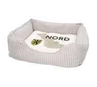 Panier pour Chien et Chat Rembourré - Nord 59 Departement Ch'ti Lille Carte Ancienne - Lit Confortable avec Coussin Déhoussable et Lavable Couchage Moelleux Imprimé en France Base Antidérapante