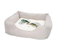 Panier pour Chien et Chat Rembourré - Poisson Tranché Citron Collage Art Surréalisme - Lit Confortable avec Coussin Déhoussable et Lavable Couchage Moelleux Imprimé en France Base Antidérapante