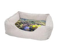 Panier pour Chien et Chat Rembourré - Recifs Fonds Marins Corail Poisson Clown Ocean Mer - Lit Confortable avec Coussin Déhoussable et Lavable Couchage Moelleux Imprimé en France Base Antidérapante