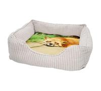 Panier pour Chien et Chat Rembourré - Renard Endormis Super Mignon Animal Sauvage Foret Nature - Lit Confortable avec Coussin Déhoussable et Lavable Couchage Moelleux Imprimé en France Base