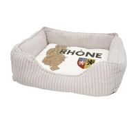 Panier pour Chien et Chat Rembourré - Rhone 69 Departement Lyon Carte Ancienne Rare - Lit Confortable avec Coussin Déhoussable et Lavable Couchage Moelleux Imprimé en France Base Antidérapante