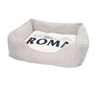 Panier pour Chien et Chat Rembourré - Roma Minimalist Rome Voyage Histoire Tourisme - Lit Confortable avec Coussin Déhoussable et Lavable Couchage Moelleux Imprimé en France Base Antidérapante