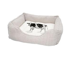Panier pour Chien et Chat Rembourré - Sneakerhead Vache Chaussure Collage Art Surréalisme - Lit Confortable avec Coussin Déhoussable et Lavable Couchage Moelleux Imprimé en France Base Antidérapante