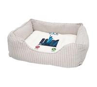 Panier pour Chien et Chat Rembourré - USA Is Calling Me New York Architecture Travel - Lit Confortable avec Coussin Déhoussable et Lavable Couchage Moelleux Imprimé en France Base Antidérapante