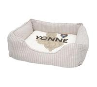 Panier pour Chien et Chat Rembourré - Yonne 89 Departement Auxerre Carte Ancienne Bourgogne - Lit Confortable avec Coussin Déhoussable et Lavable Couchage Moelleux Imprimé en France Base Antidérapante