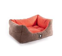 Panier pour chien et chat suedine Martin Sellier Domino Marron 50x40 cm